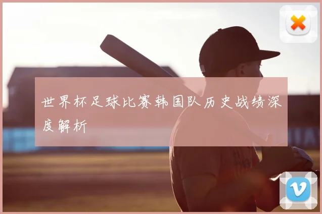 世界杯足球比赛韩国队历史战绩深度解析